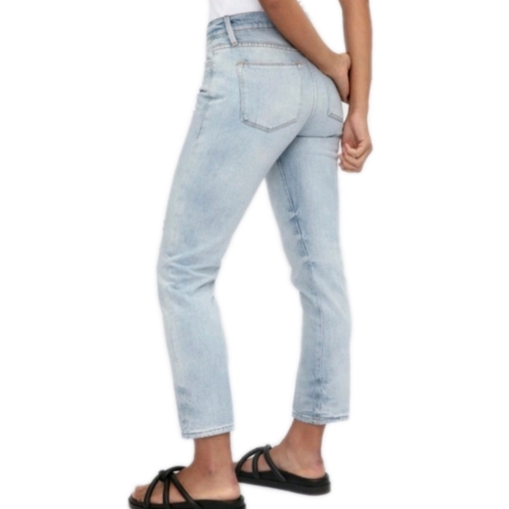 FRAME Le High Straight Denim Jean in Winslow Size 26 - Picture 3 of 16
